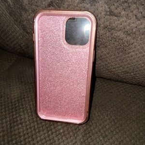 Vooii iPhone 12 Pro Max, pink glitter, case 360 protection